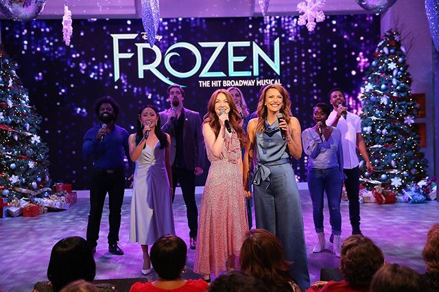 Hoo hoo! The #FrozenTour cast is performing on @thetalkcbs tomorrow! Be sure to tune in. ❄️