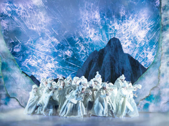 The Company of FROZEN on Broadway Photo by Deen van Meer.