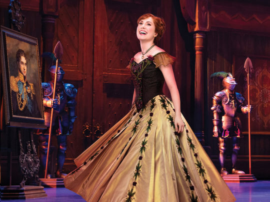 McKenzie Kurtz as ANNA in Frozen Broadway. Photo by Mary Ellen Matthews.