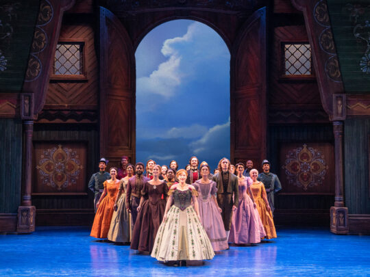 Lauren Nicole Chapman as Anna and Company in Frozen North American Tour. Photo by Matthew Murphy.